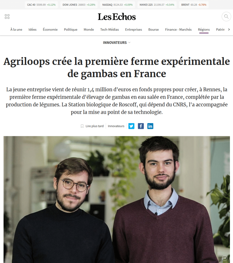 Article sur Agriloops