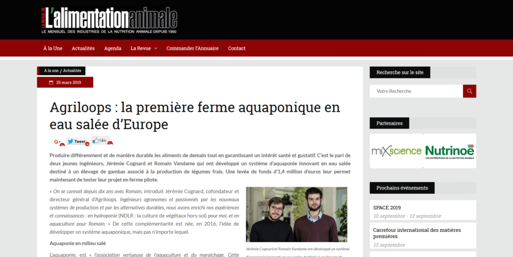 Article sur Agriloops